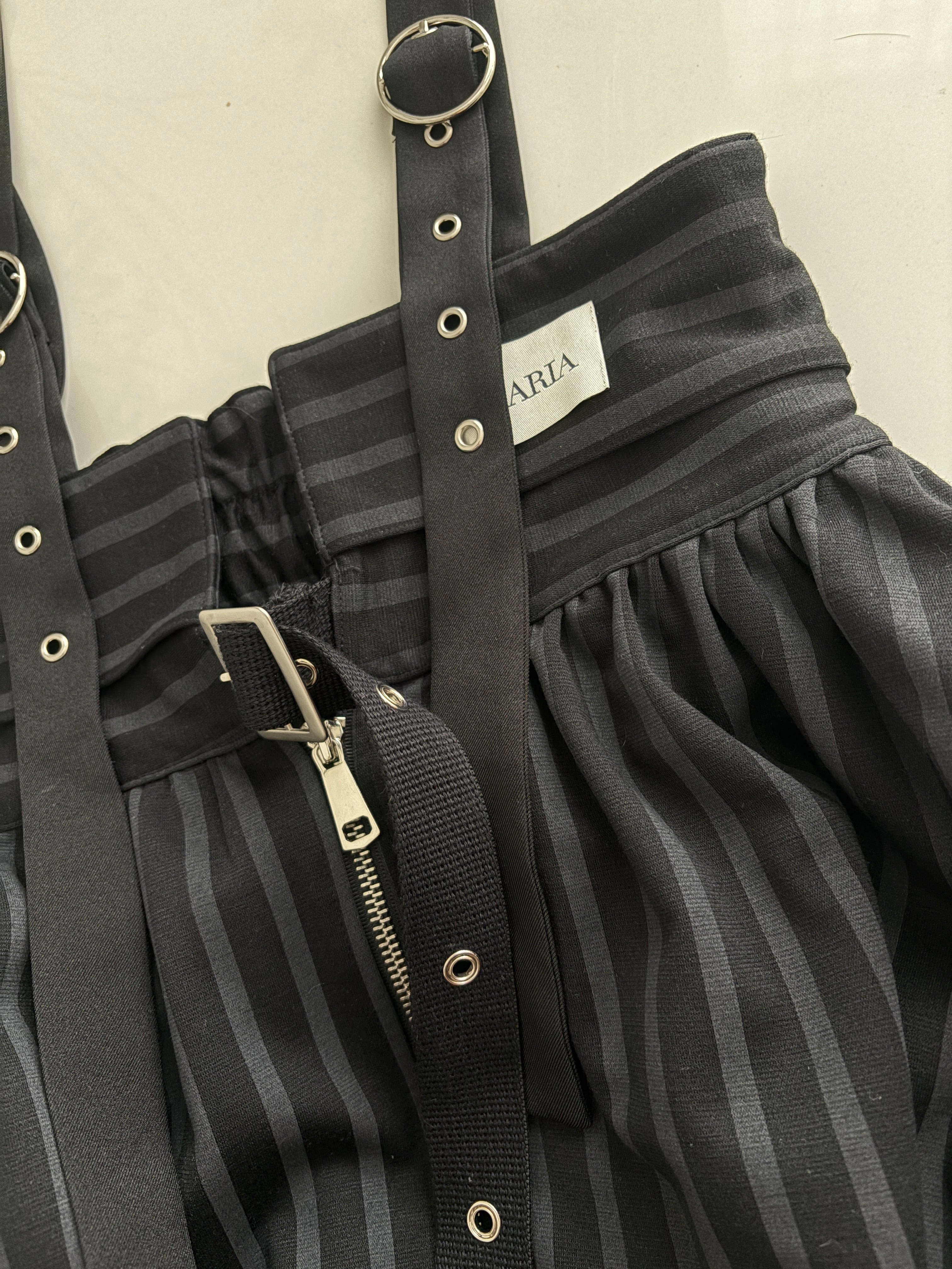 MARIA25AW Pinstripe Jumper skirt | MARIA