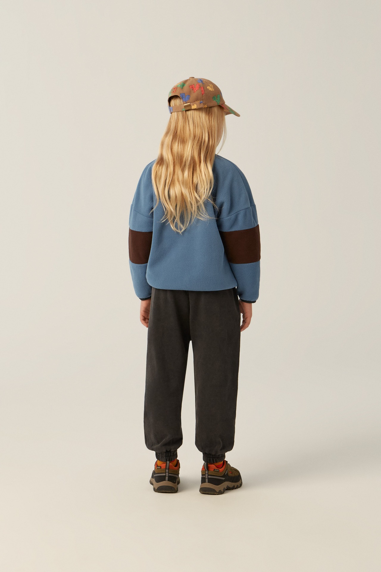 残り1点(4y)  the campamento/Color Block Polar Sweatshirt