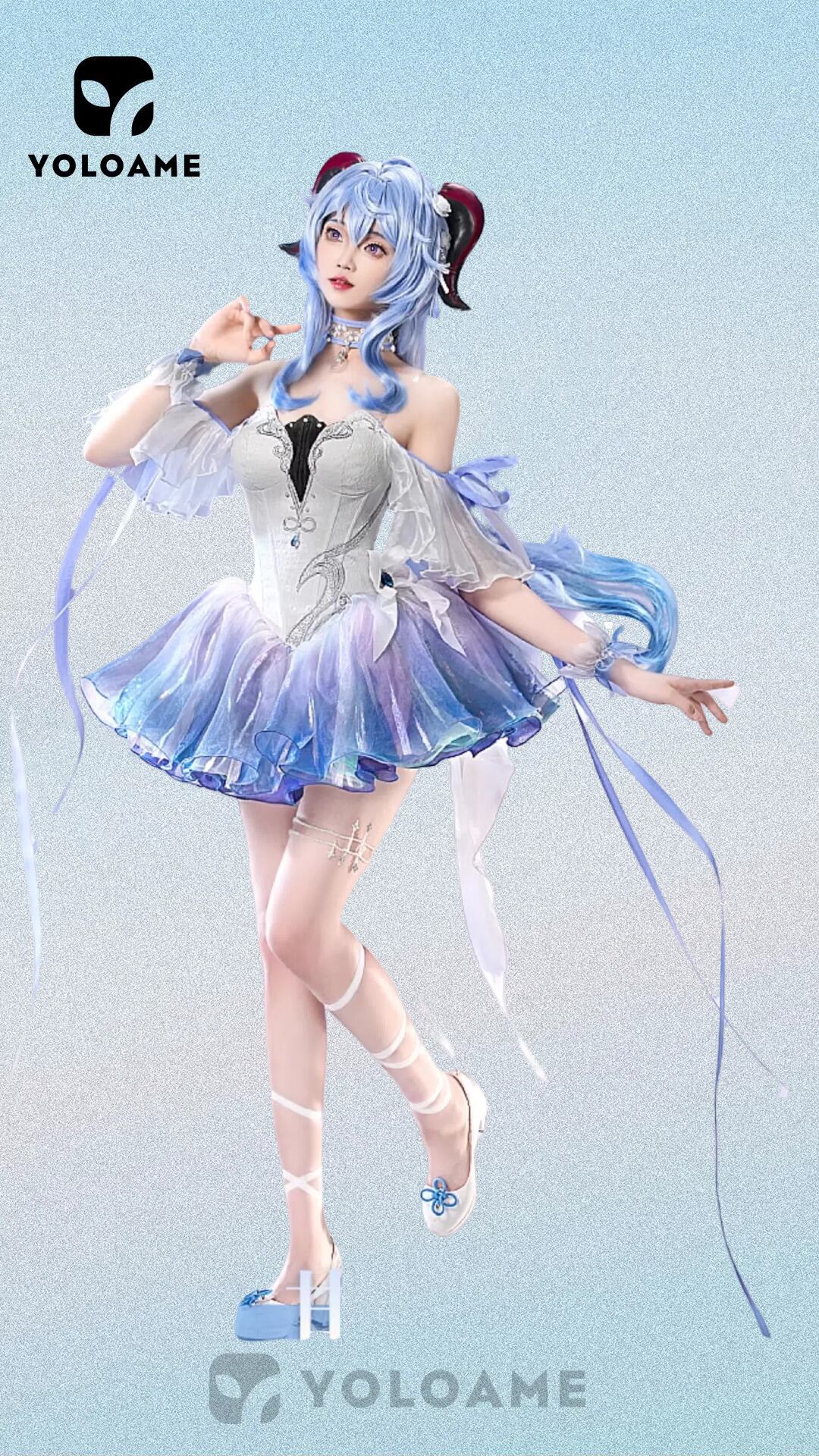 三分妄想 原神 甘雨 コスプレ 衣装 月華夢境 | YOLOAME公式コスプレ