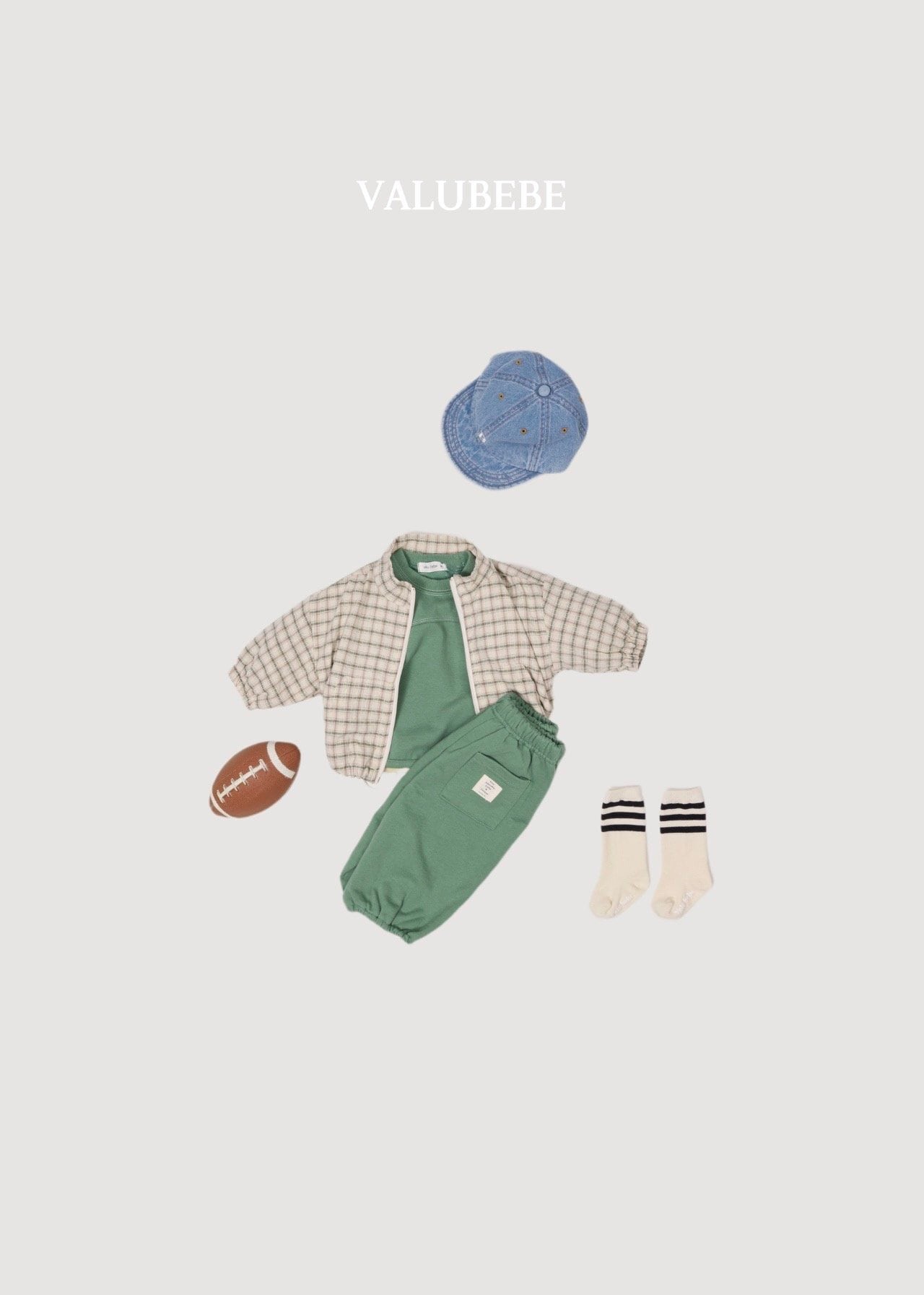 送料無料【予約】/ ハイチェックジャンパー/ valubebe