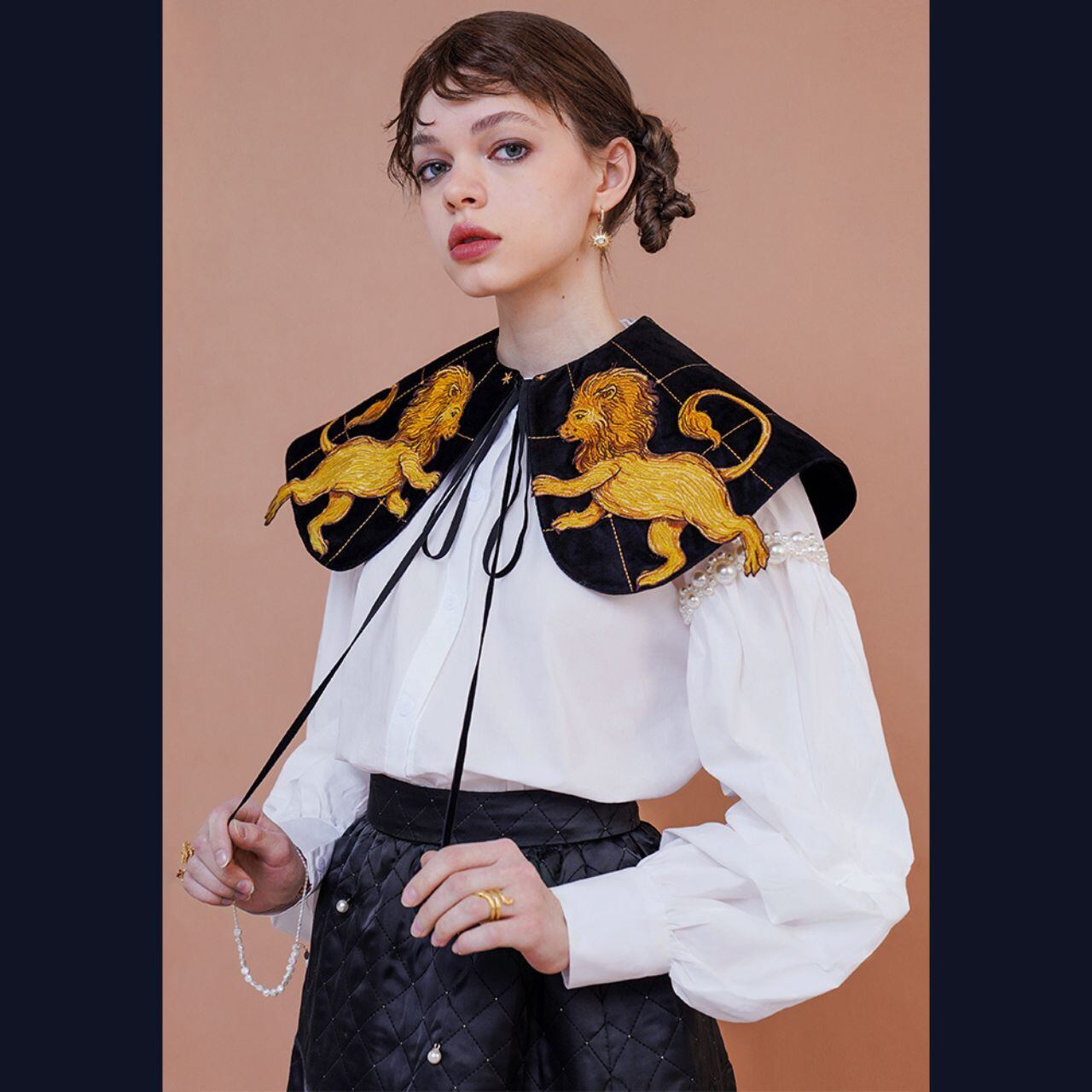 獅子座の輝く夜の空ケープ E00085 | EMMA GRAND