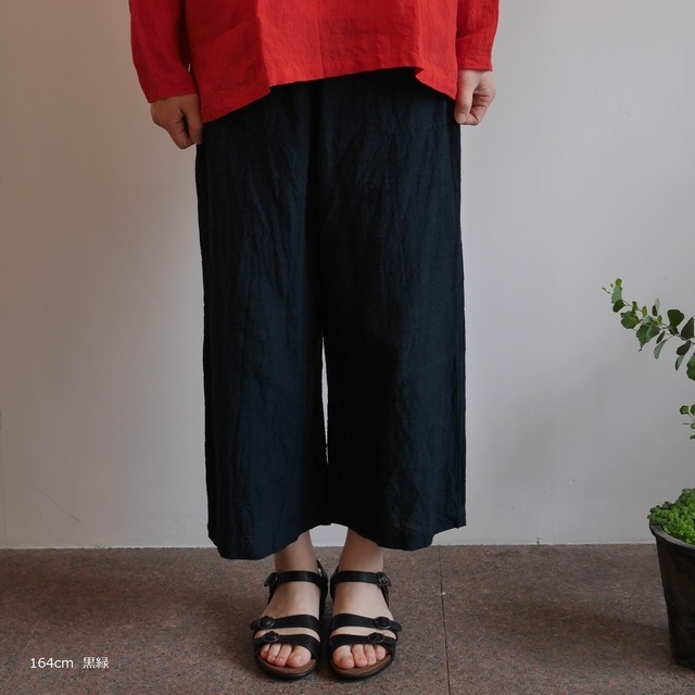 会津木綿ダボダボパンツ(+10cm丈) 　YAMMA ヤンマ産業（ソフトサルエルパンツ）
