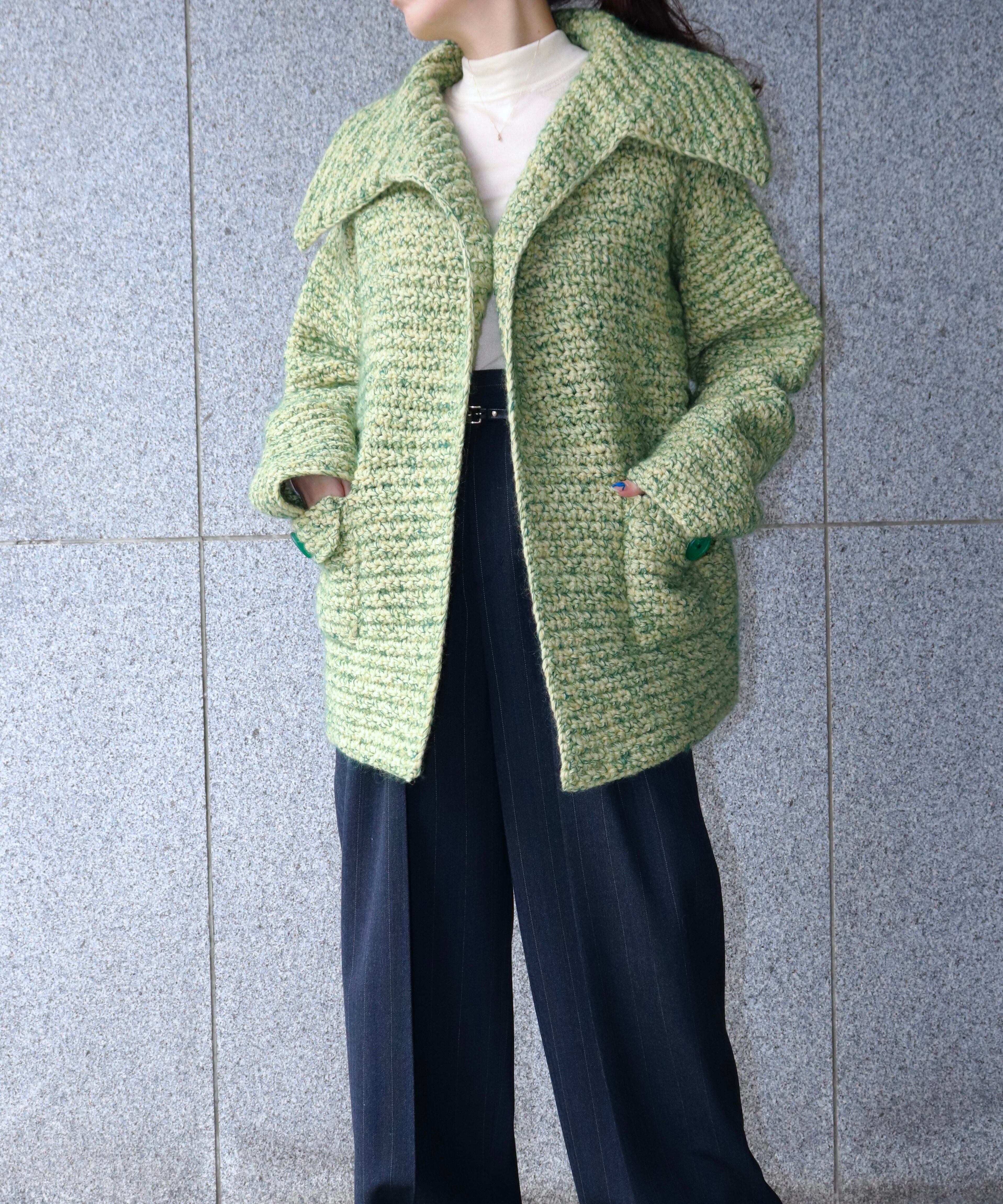 FUMIKA UCHIDA / FU-O-KT002 3Mix Hand Crochet/DROP-SHOULDER JACKET |  AfterSchool Online Store｜メンズ・レディースファッション通販