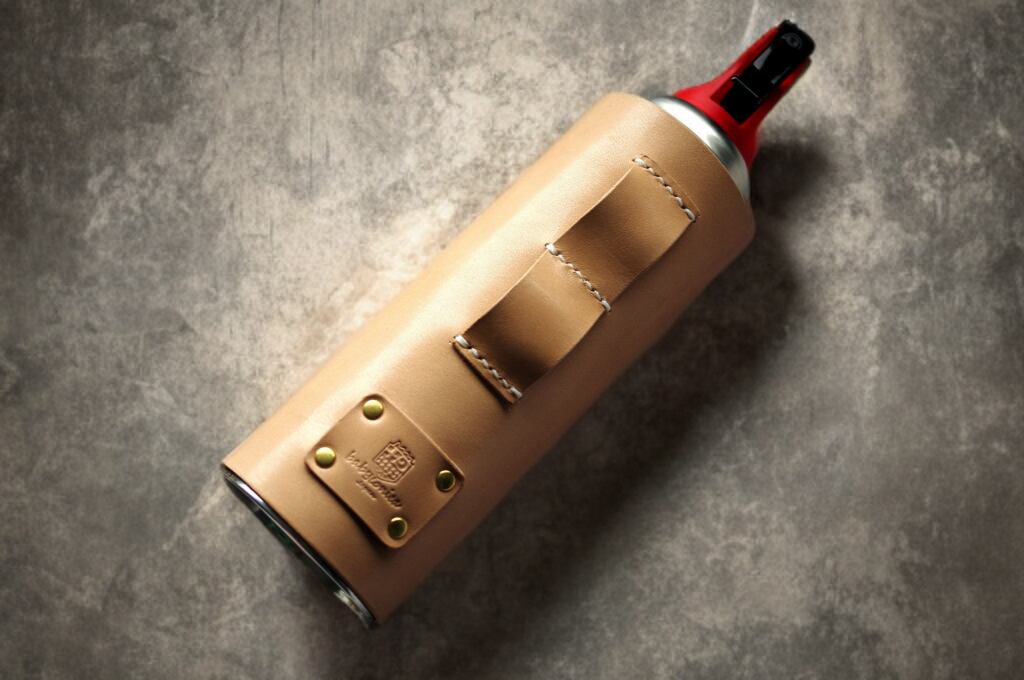 【受注製作】本革サドルレザーの缶ケース