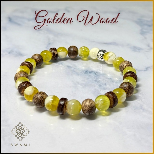 SWAMI スワミブレスレット ゴールデンウッド（Golden Wood）（1点物）