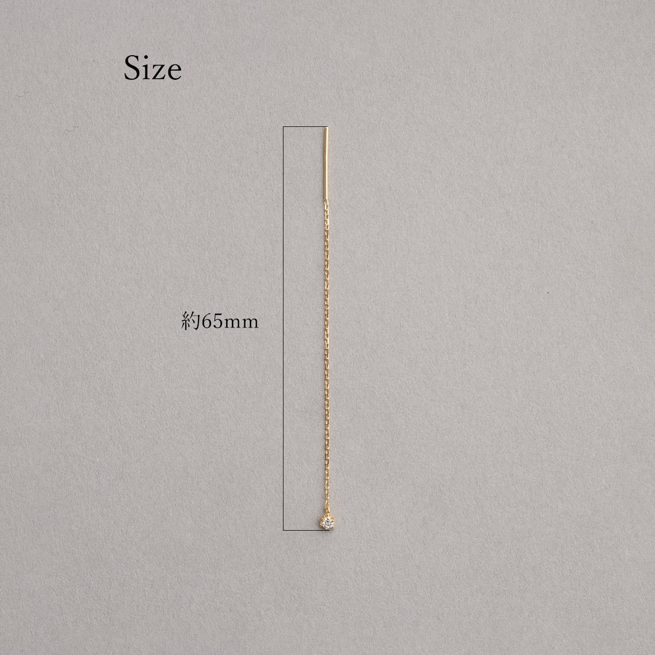 K18イエローゴールド ダイヤモンドロングピアス【MKY0015P1】 | MONICE