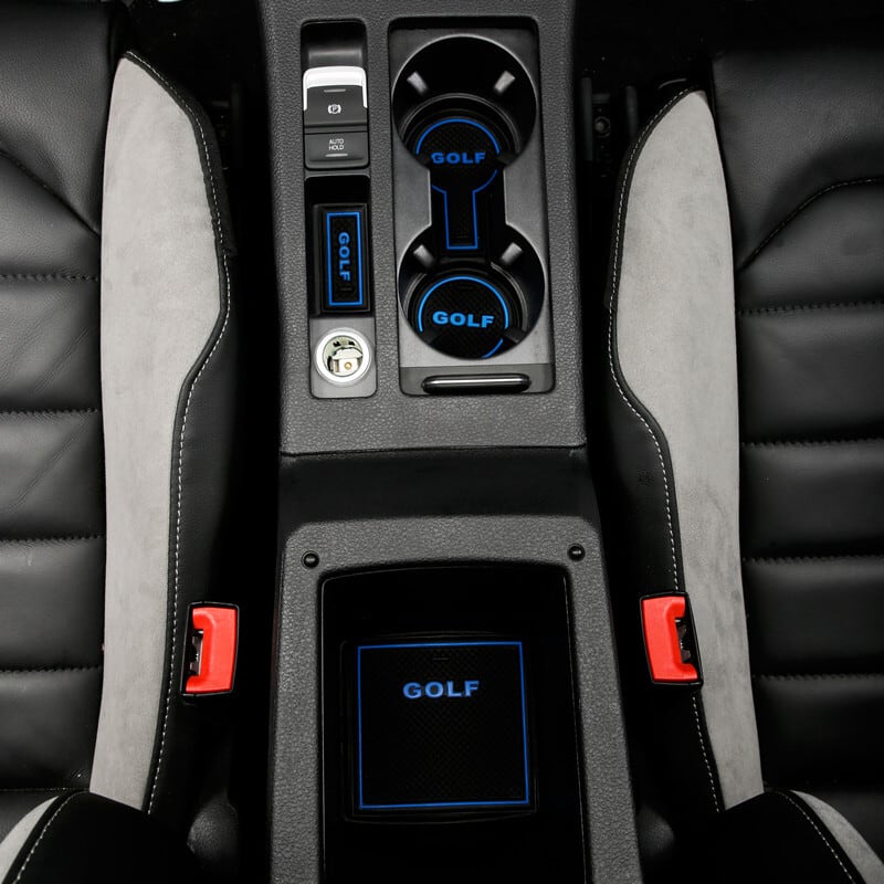VW Golf ゴルフ 7.5 MK7 MK7.5 フォルクスワーゲン 車種別専用設計 インテリア ドアポケットシリコンマット  ドリンクホルダー 滑り止め ノンスリップ 収納スペース保護 ゴムマット ラバーマット 送料無料 欧車パーツ