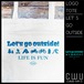 LOGO PIRNT TOTE BAG-L [LET'S GO OUTSIDE]