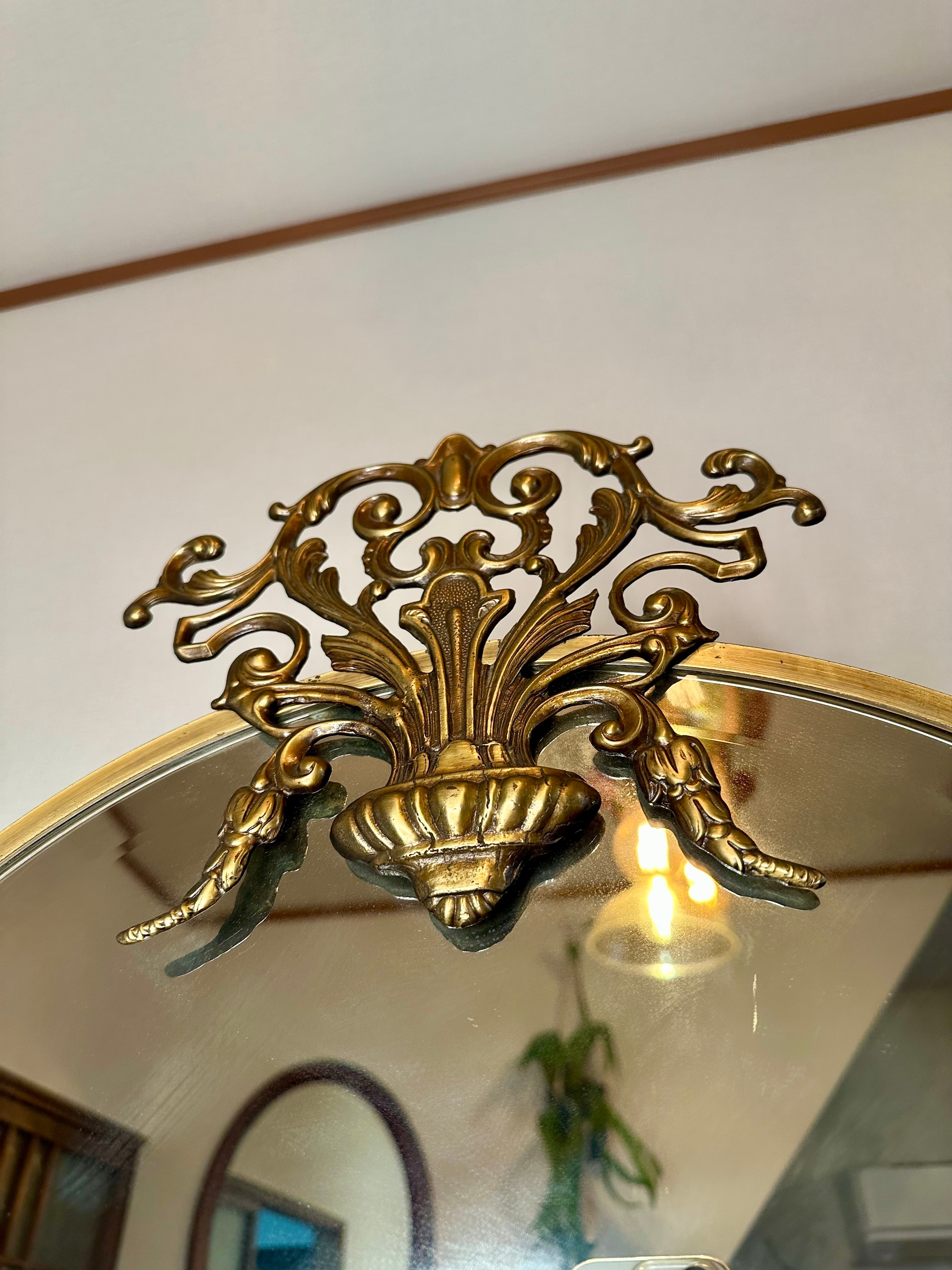 イタリア ヴィンテージ スタンドミラー 真鍮 | VINTIQUES