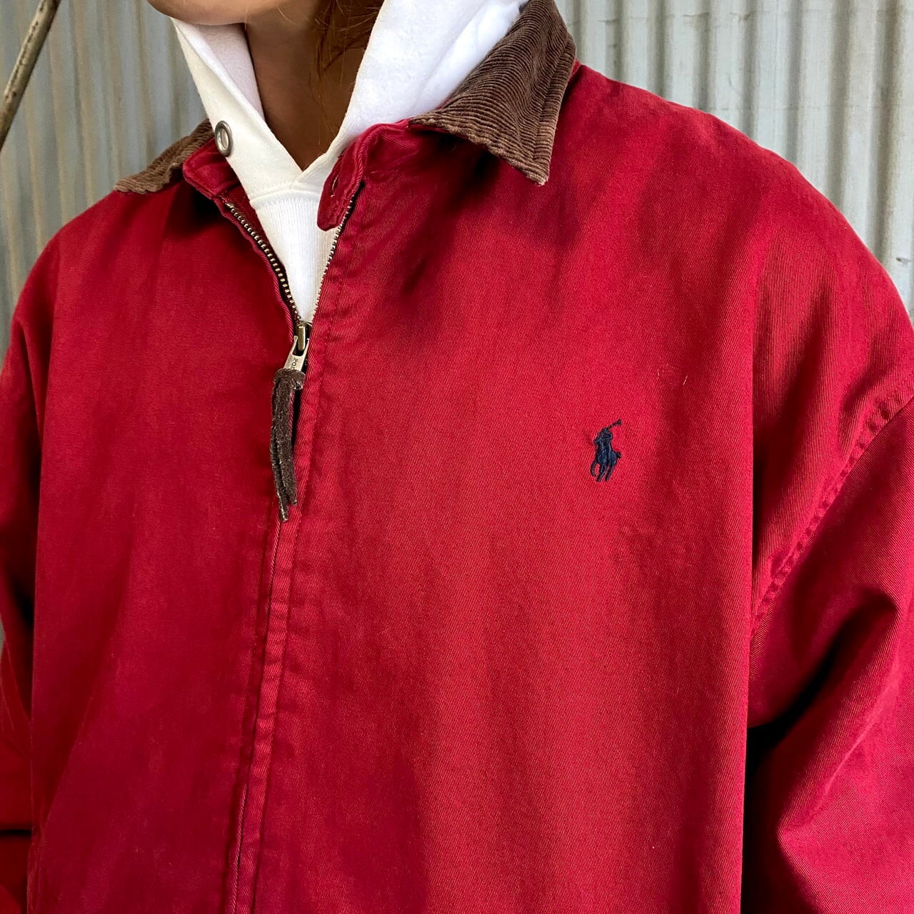 ポロバイラルフローレン スイングトップ メンズM 古着 Polo by Ralph