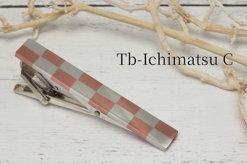TieBar-Ichimatsu C --銀と銅の市松タイピン