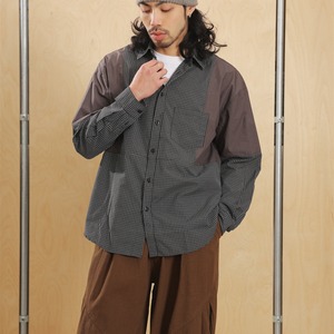 ブロックステッチ・クラフトワークシャツ A2072