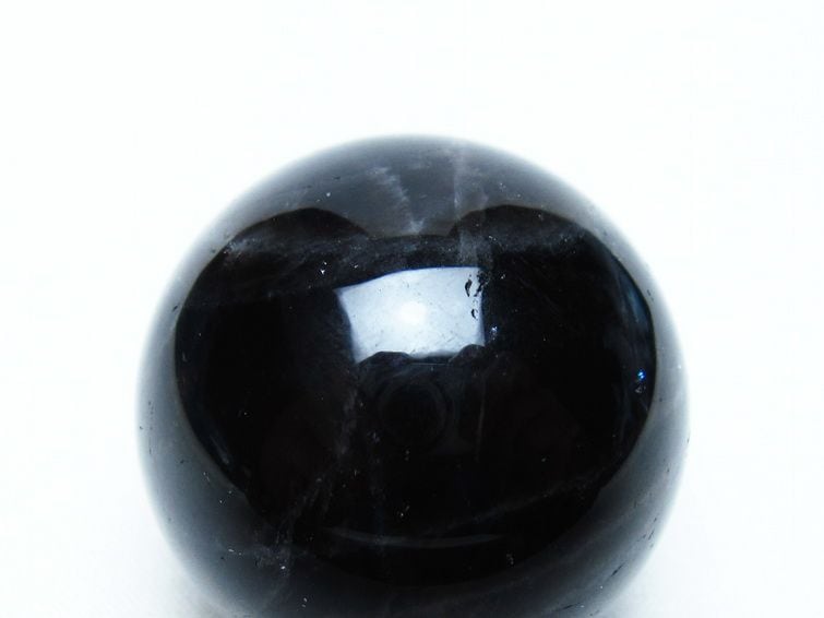 モリオン 丸玉 36mm 黒水晶 スフィア 置物 一点物 141-8073 | 天然石
