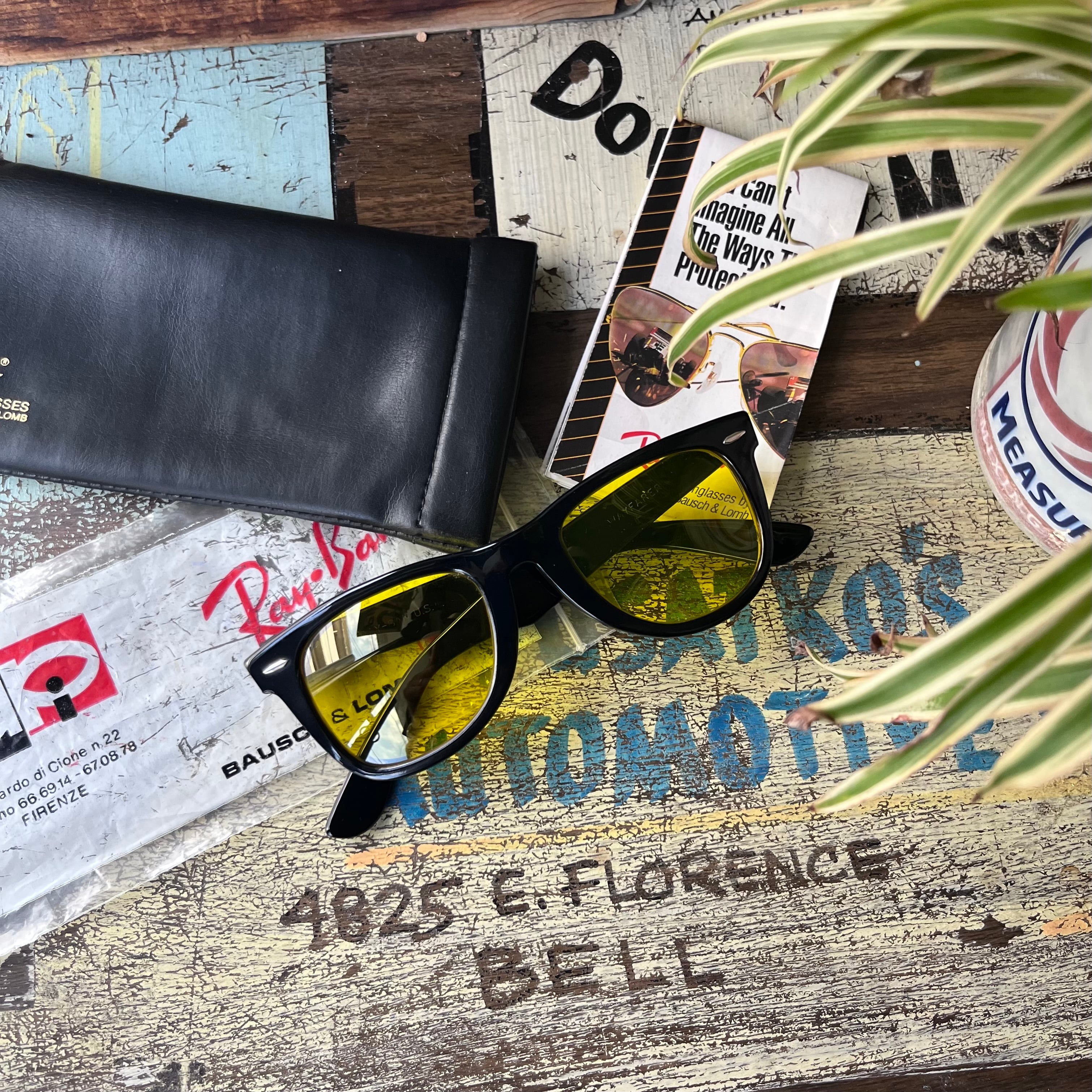 Circa 80's Vintage Bausch & Lomb “Ray-Ban Wayfarer” Ebony/ Kalichrome