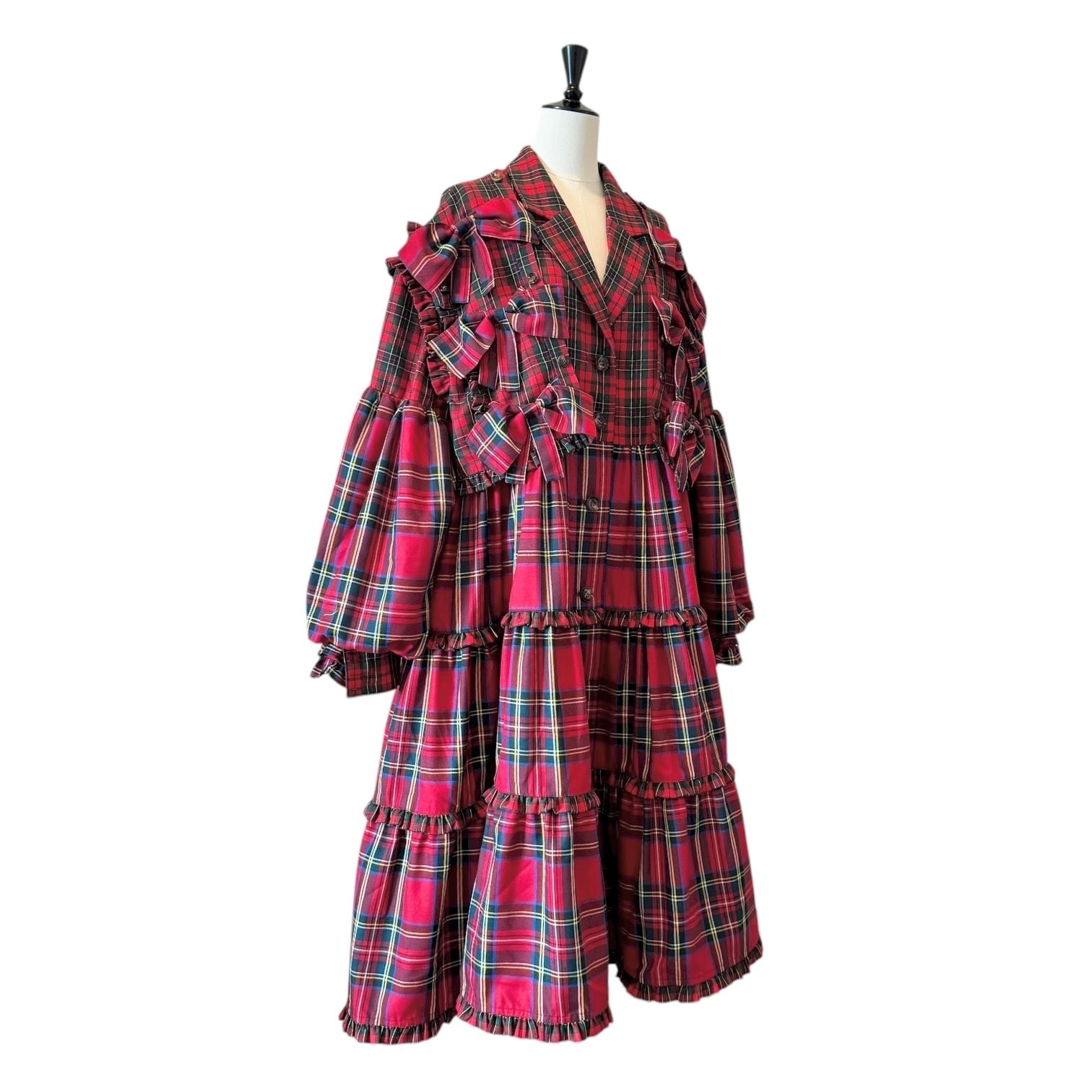 リボンドッキングスーツワンピース RED