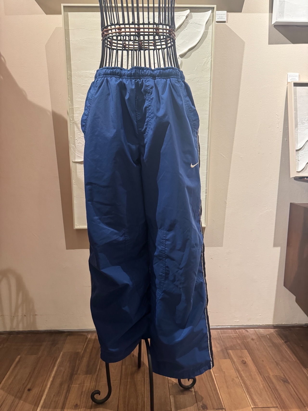 90's-00's NIKE ブルー トラックパンツ