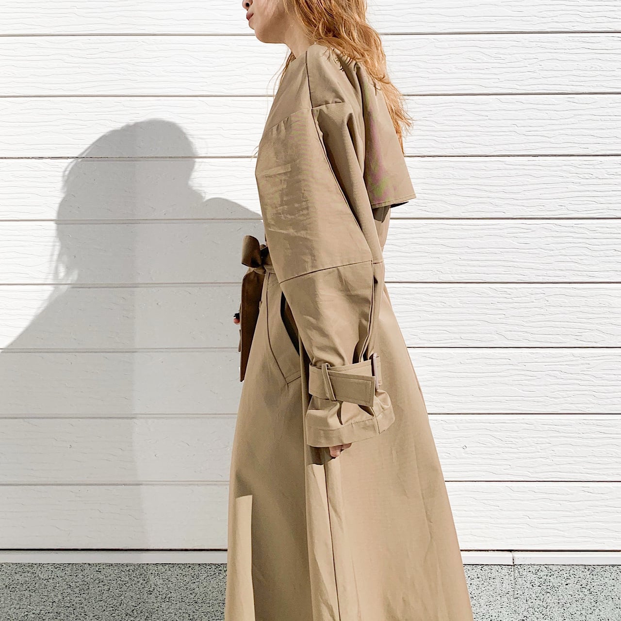 ノーカラートレンチコート | Q♡