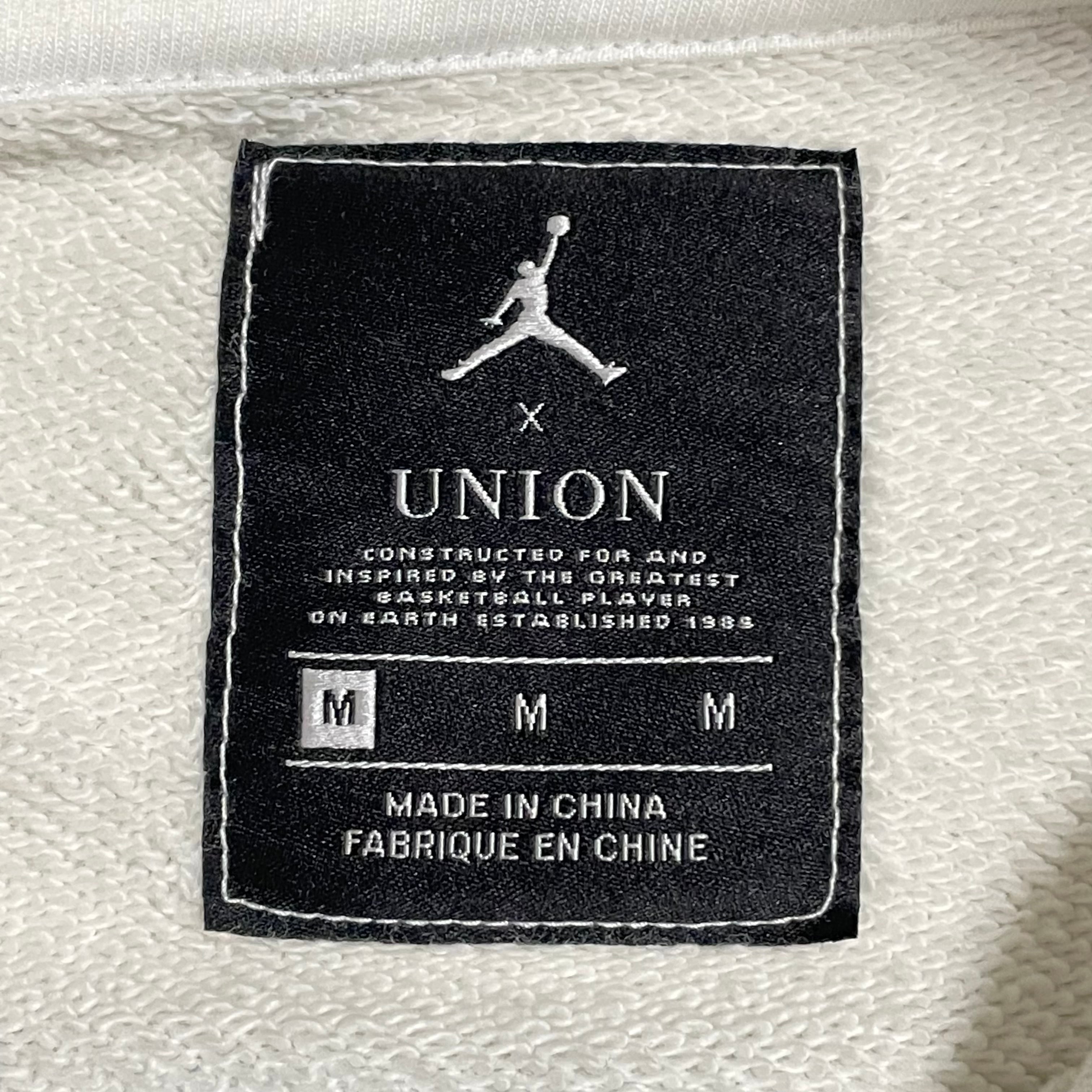 【送料込み★】UNION × JORDAN コラボパーカー US XLサイズ