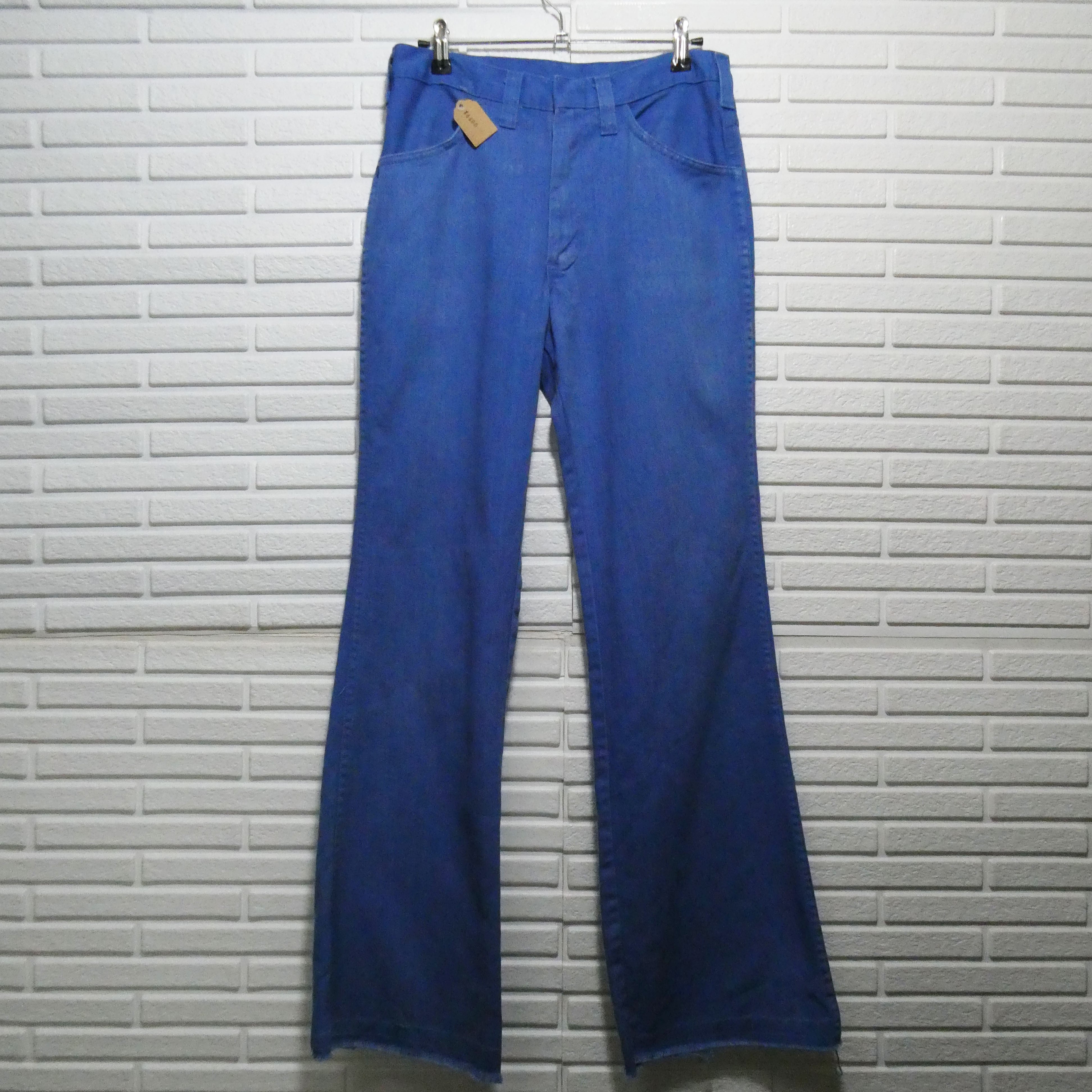 Dickies コットンパンツ 28×42 フレアパンツ ブルー | 古着屋OLDGREEN