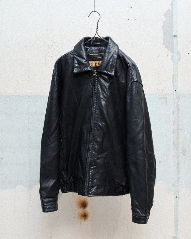 zip up leather jacket