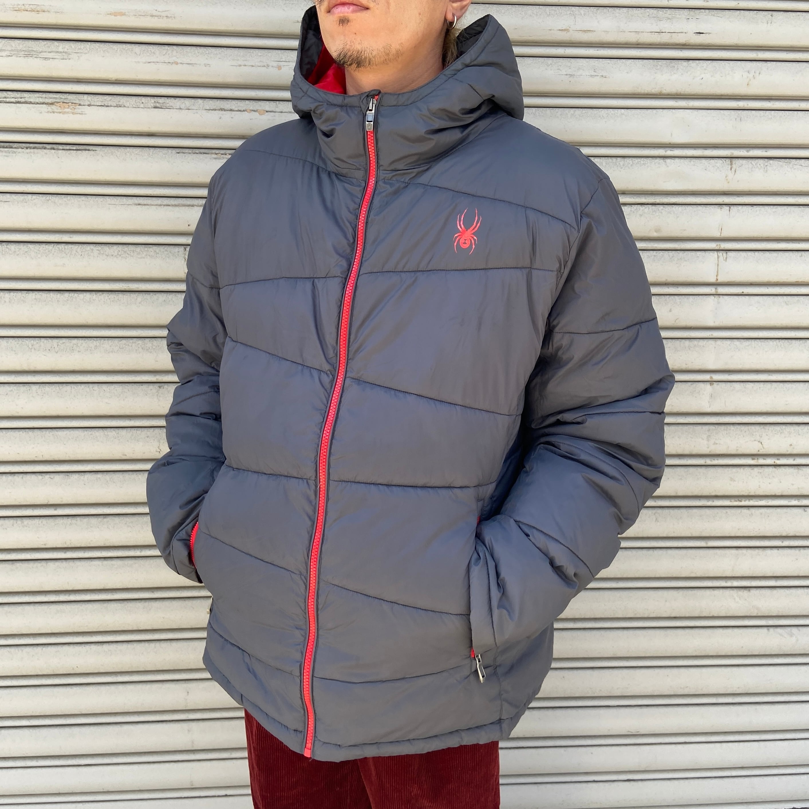 Eddie Bauer EB700グースダウンベスト 700フィル レッド M | 古着屋 Uan