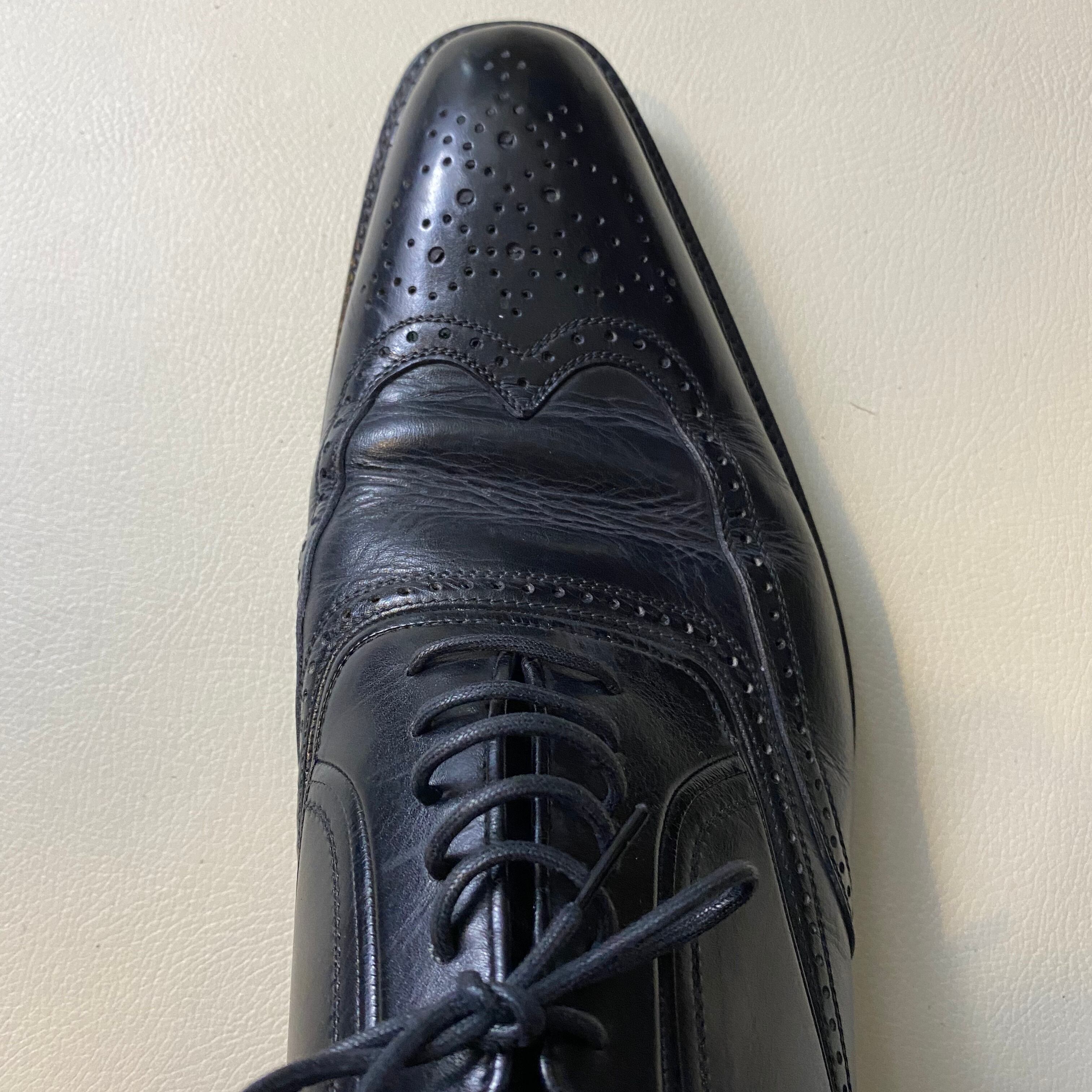 A.TESTONI wing tip leather shoes | NOIR ONLINE