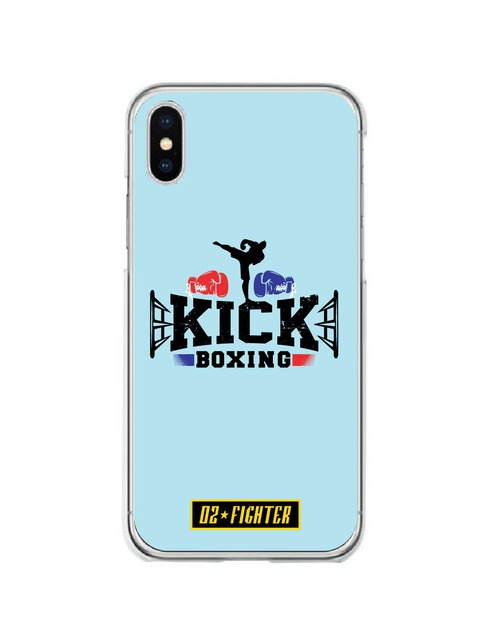 02☆FIGHTER （オツ☆ファイター）キックボクシング  iPhone全機種対応ハード＆ソフトクリアケース！