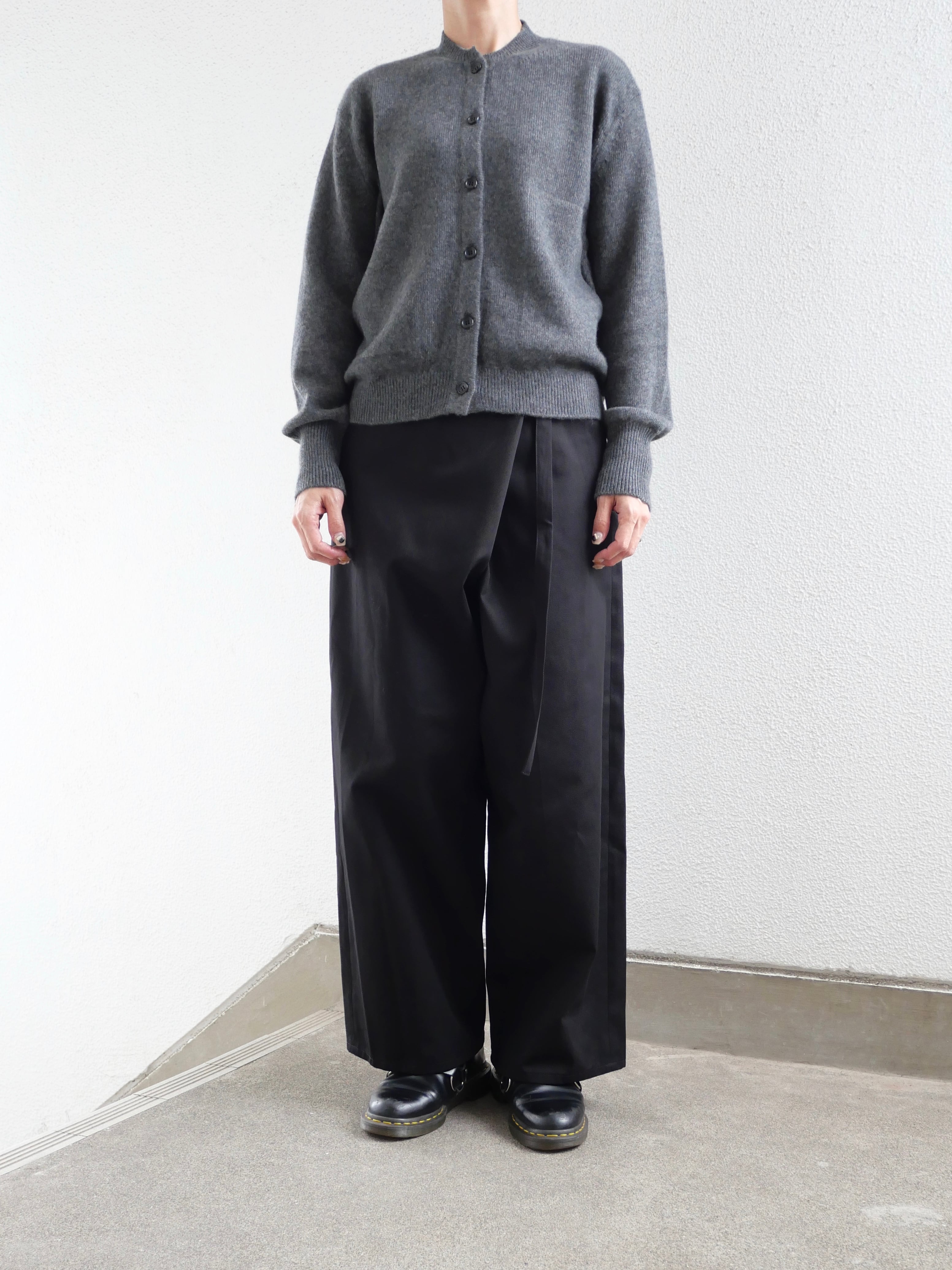 TENNE HANDCRAFTED MODERN / Wrap Pants (BLACK)