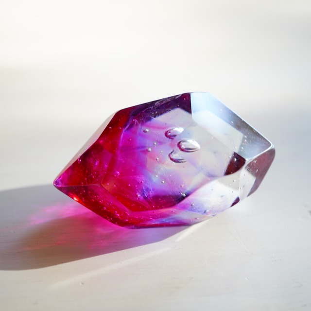 No.1188   空想鉱石硝子　『紅霞空・石ノ礫』