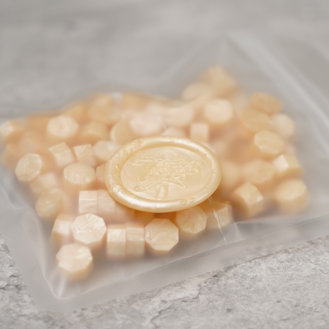 011-20136　Sealing Wax Beads　Mono　Spark　Pale Orange