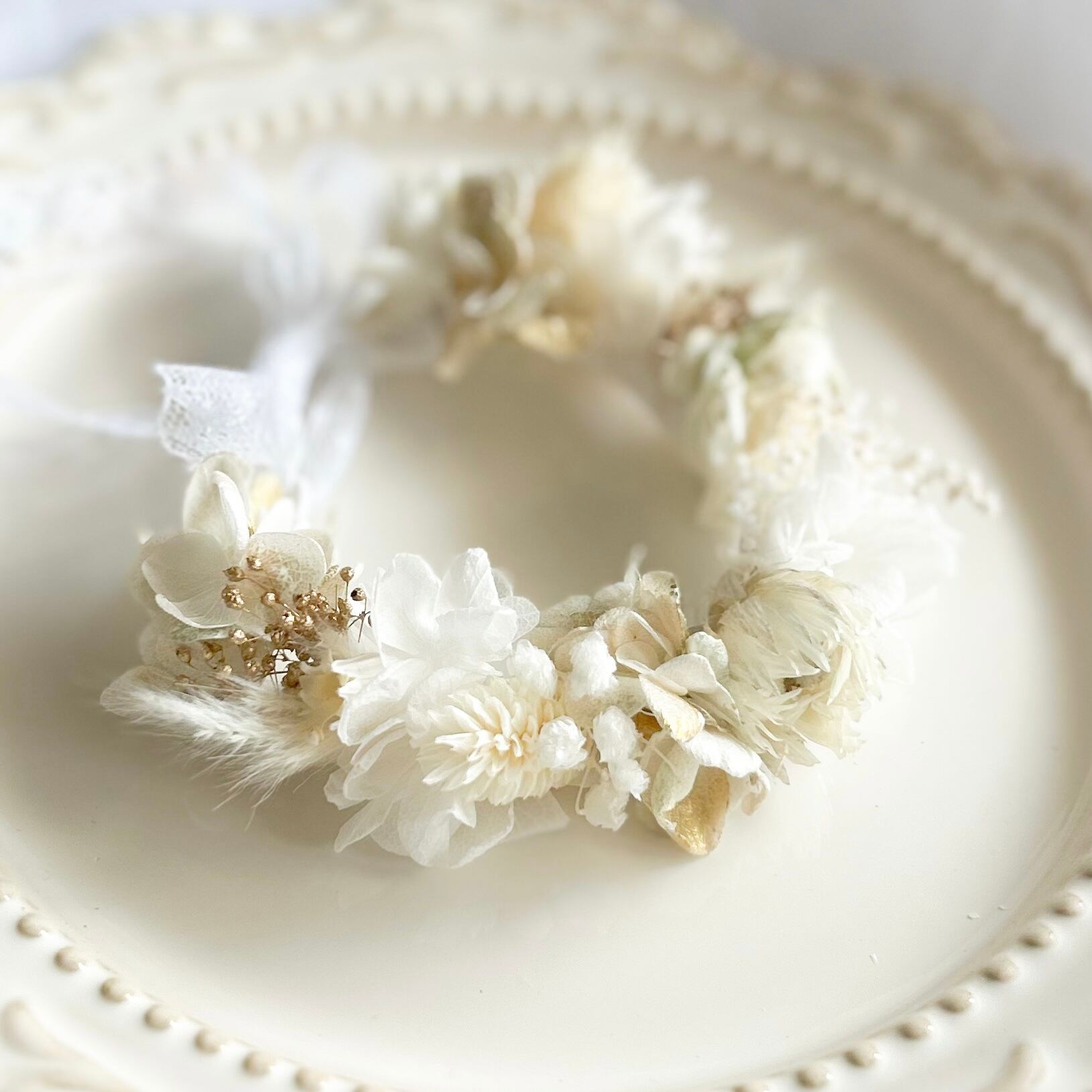 Beige gold asoort【ペット花冠】