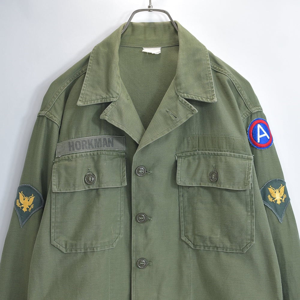 60s USA製 U.S. ARMY ユーエスアーミー OG-107 1stタイプ 筒袖