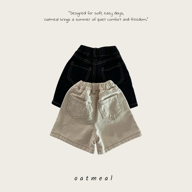 〘予約〙oatmeal / Every denim shorts