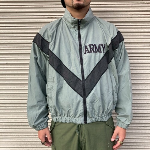 00s 米軍 実物 ARMY IPFU ミリタリー トレーニングジャケット S-S フィットネス ジャケット ナイロンジャケット トラックジャケット