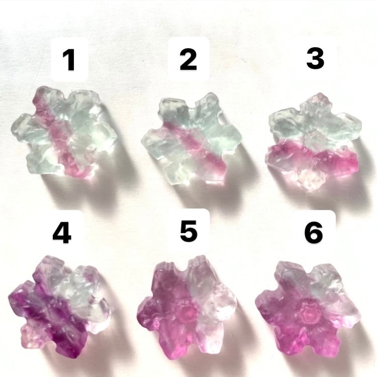 雪結晶フローライト（1〜6） | Jasmine&serine
