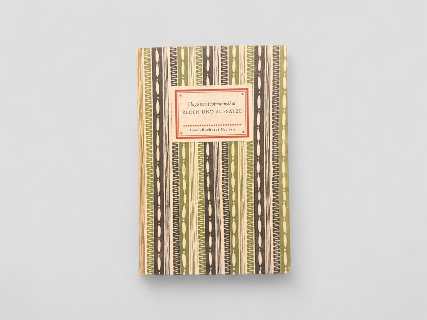 【SIB042】【Insel-Bücherei Nr. 339】Reden und Aufsätze(1954) /Hugo von Hofmannsthal