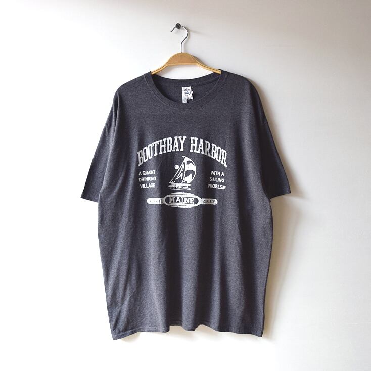 古着 ブースベイハーバー クルーネック 半袖 Tシャツ Boothbay Harbor メンズXL ビッグサイズ @BB0082