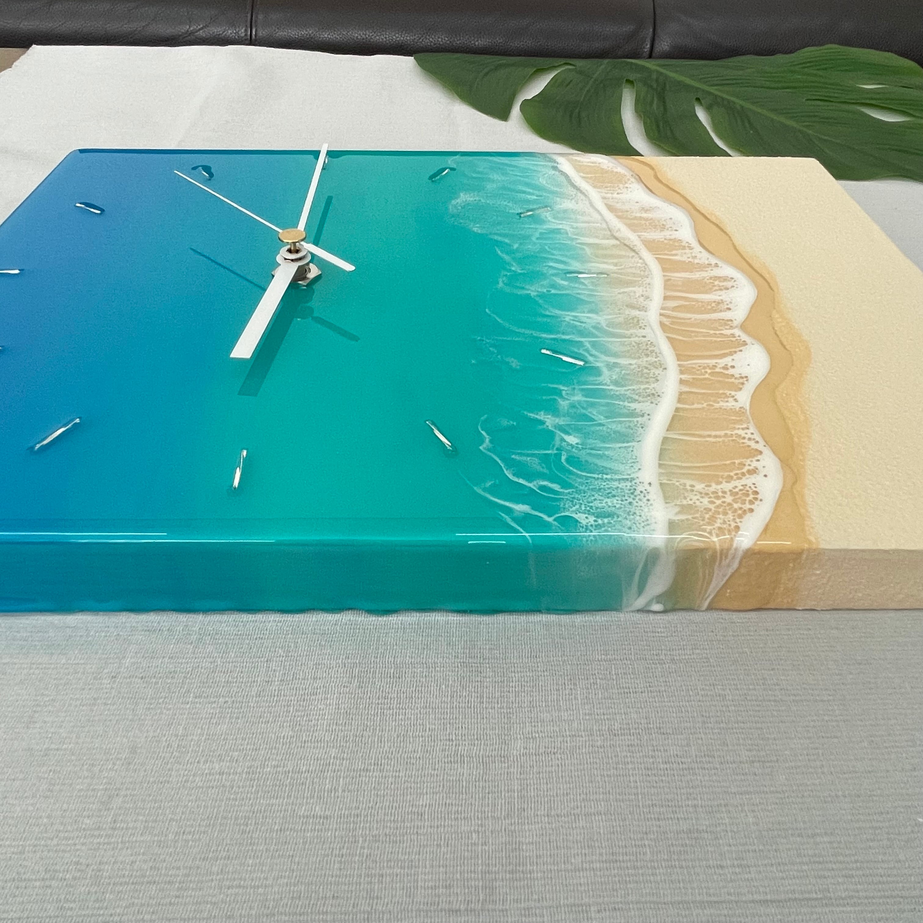 海のレジンアート・時計（A4サイズ） | WASS