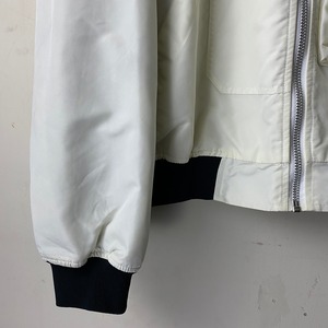 old MICHIKO KOSHINO white bomber jacket 