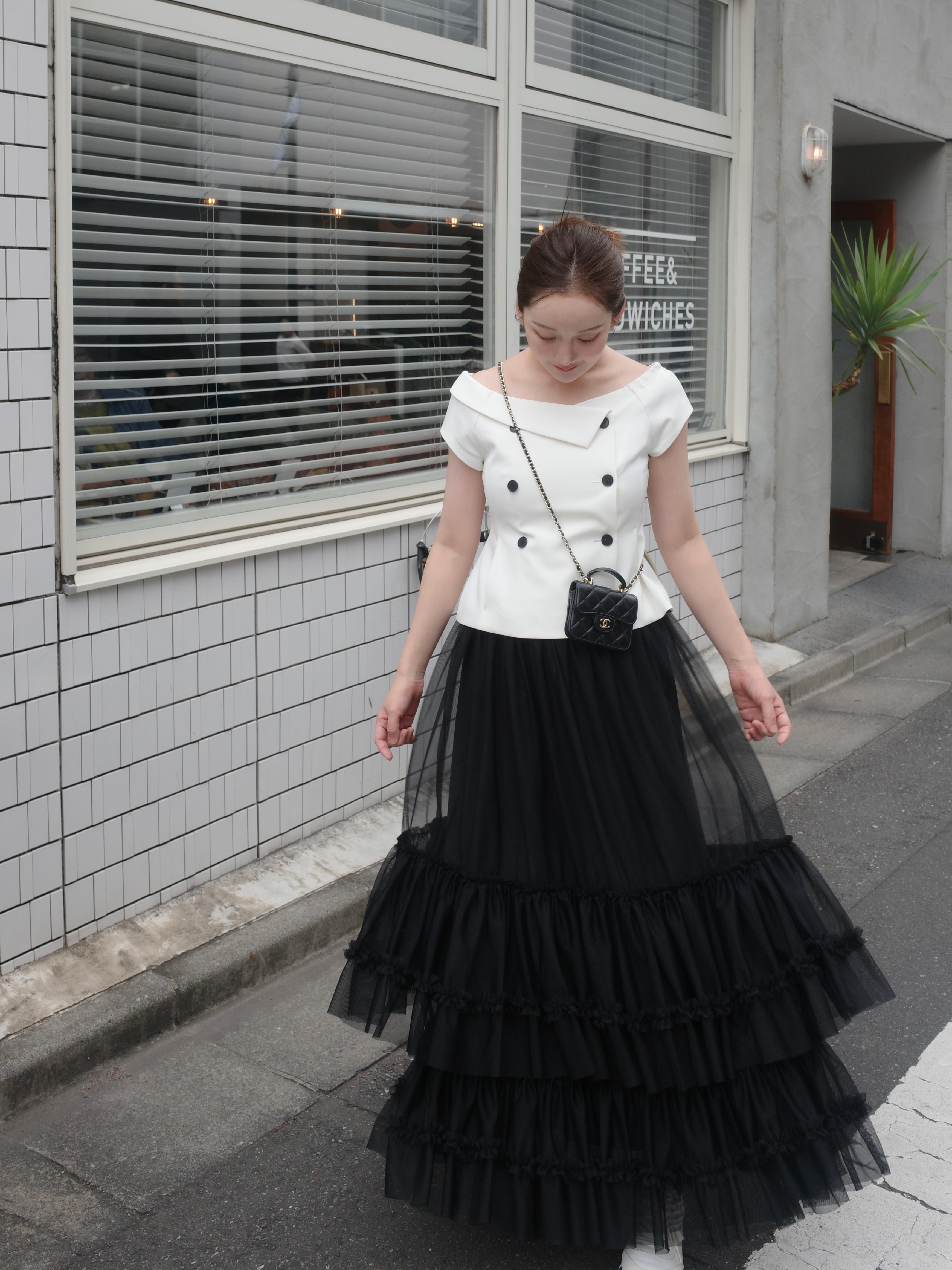 【予約】tulle skirt / black (6月上旬発送予定)