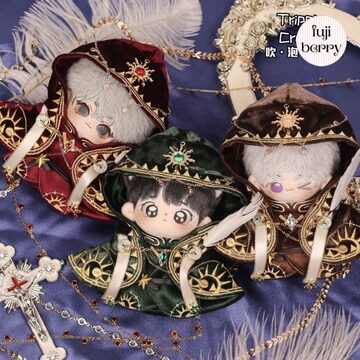 20cmぬい服】キツネとカエルのマウンテンパーカー 20cm着せ替え