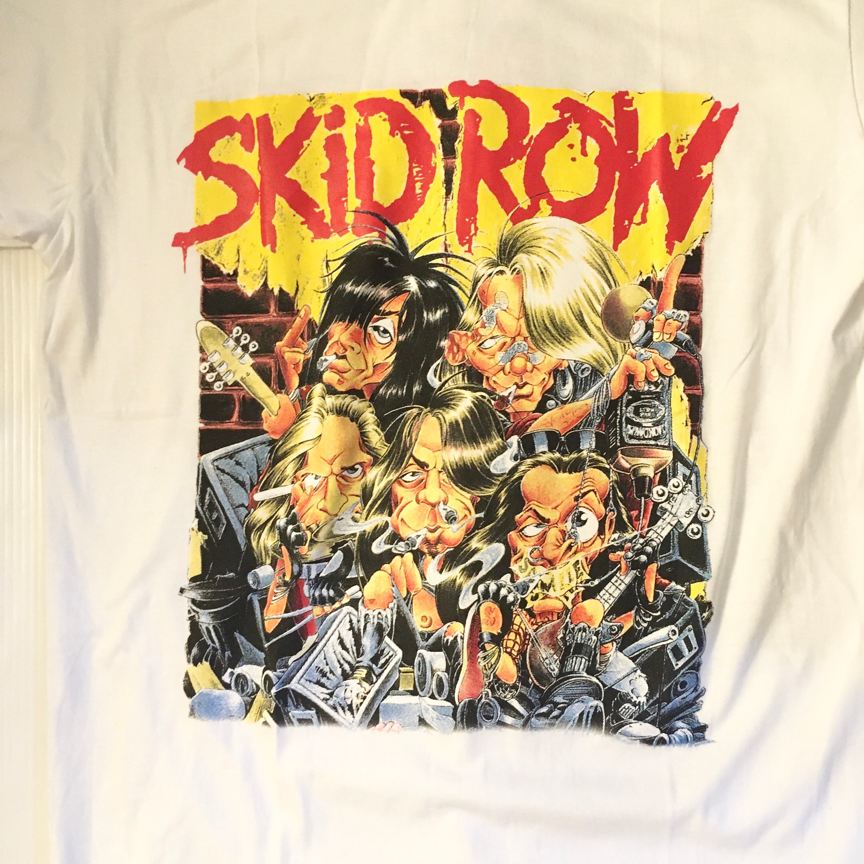 SKID ROW 擦りむい スキッドロウ 激レア ビッグガンズ バンド シャツ