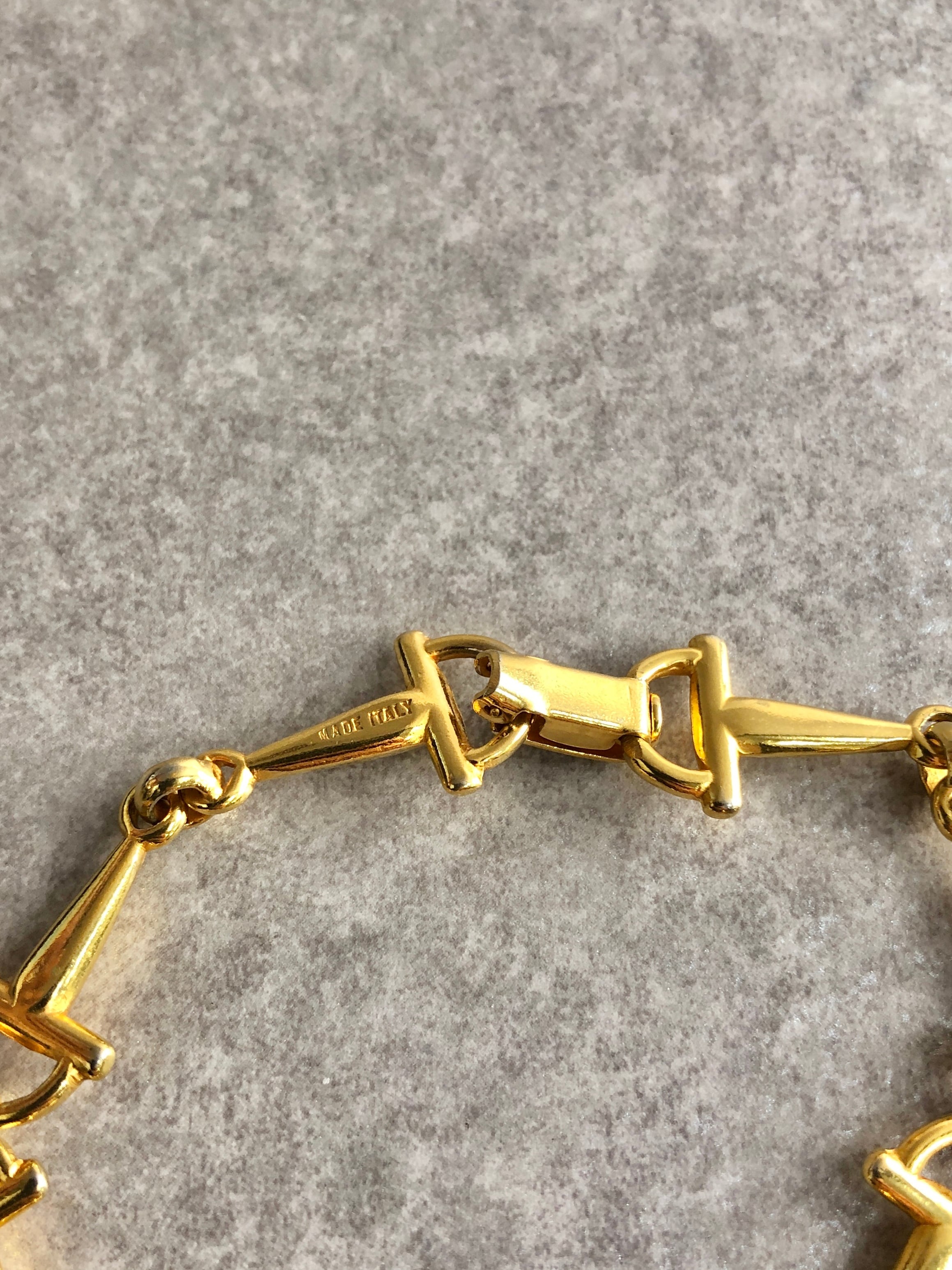 CELINE セリーヌ ブレスレット ゴールド ホースビット vintage