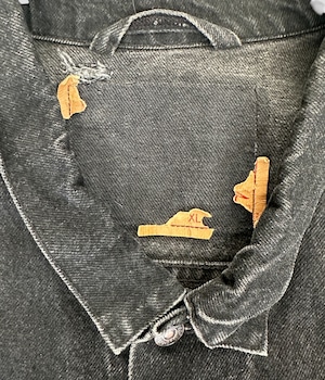 -Levi's- Vintage 90s XL Black Denim Jacket made in USA