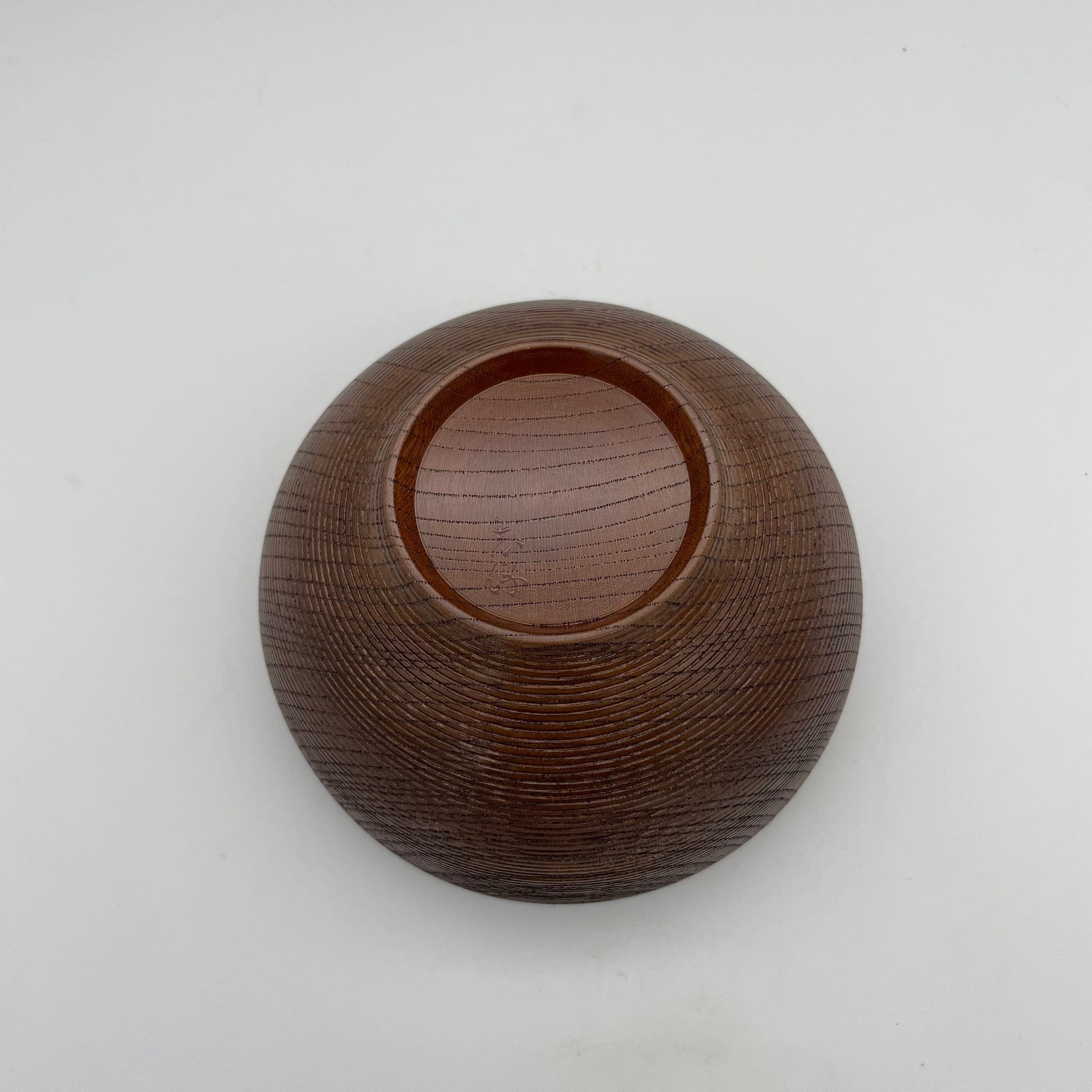 欅造千筋お椀 - Zelkova Soup bowl - | 木漆芸家 太田志保