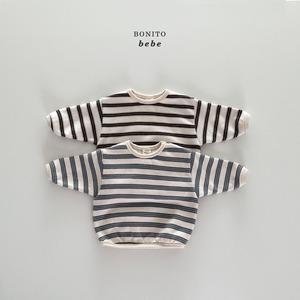 【予約】(bebe) Multi Stripe Ribbed T-Shirt