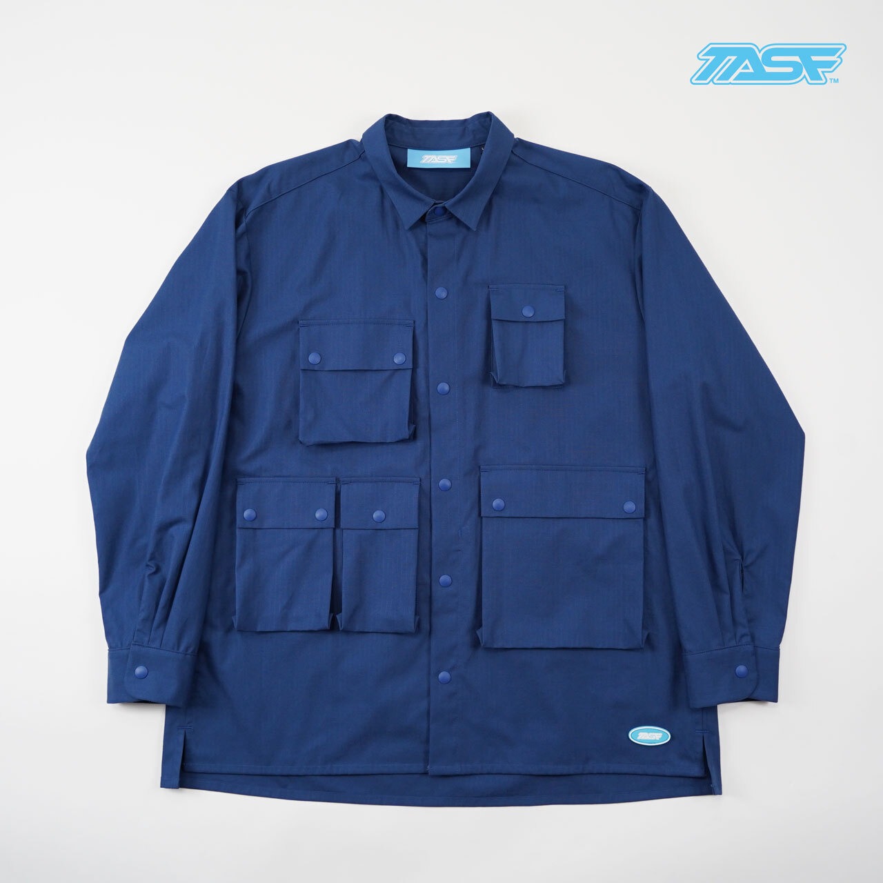 50%OFF!!　TASF  /   ポケットいっぱいシャツ  /  Navy