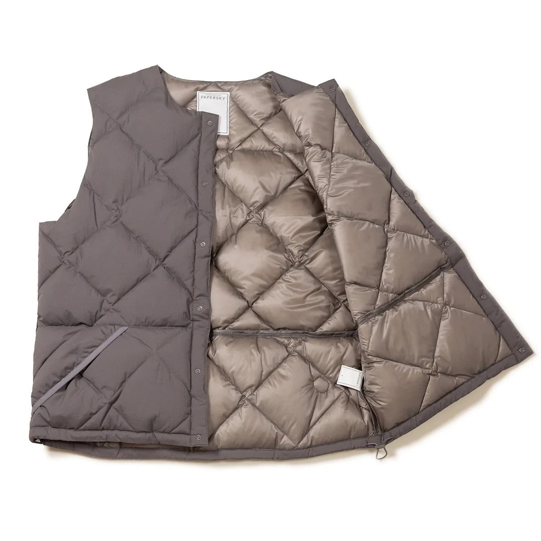 PAPERSKY WEAR(ペーパースカイ ウェア) MIDDLE LAYER DOWN VEST | play
