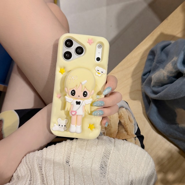 アキコちゃん iPhone 17 16 15 14 13 ケース 可愛い シリコン 