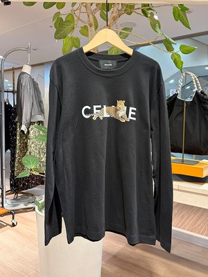 レオパードロングTシャツ［Color:ブラック］